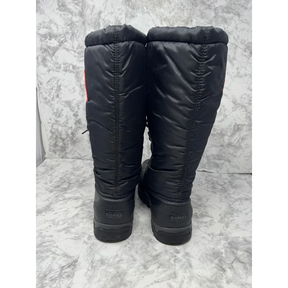 Sorel Snowlion🖤 XT Boots Women 7 Black Waterproof Omni-Heat Extreme Cold NL2134